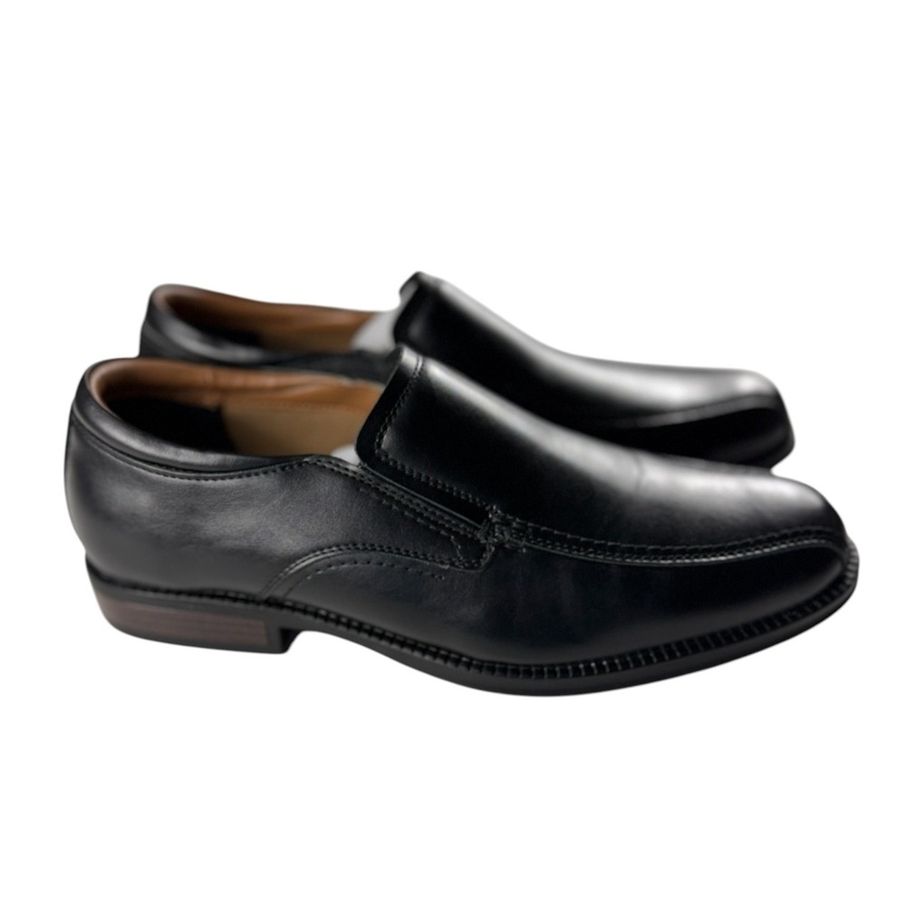 Dockers Greer Mens 10.5 M Black Slip On‎ Square Toe Dress Shoes 90-43514 NEW